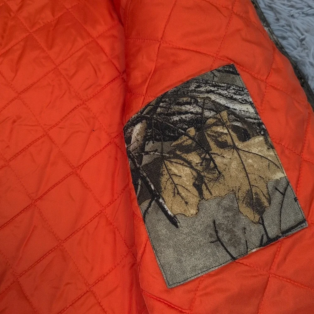 VTG Carhartt Jacket Mens XXL Camo Canvas Woodlands Hunting Barn Chore Realtree